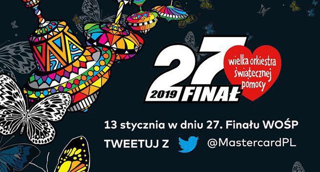 Mastercard po raz szósty przekaże WOŚP datki za tweety