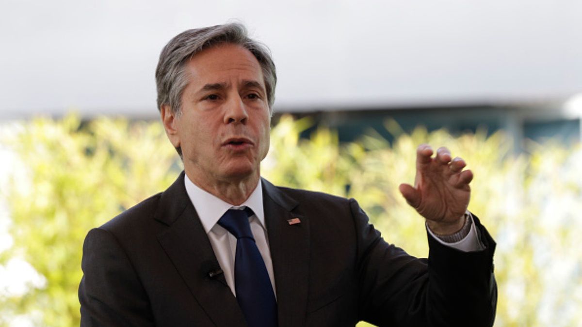 Antony Blinken zareagował na apel rosyjskich deputowanych. Nie był nim zachwycony (Getty Images)