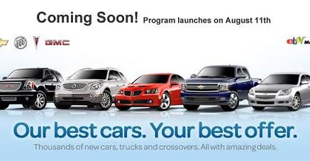 General Motors rozpoczyna sprzedaż samochodów na eBayu!