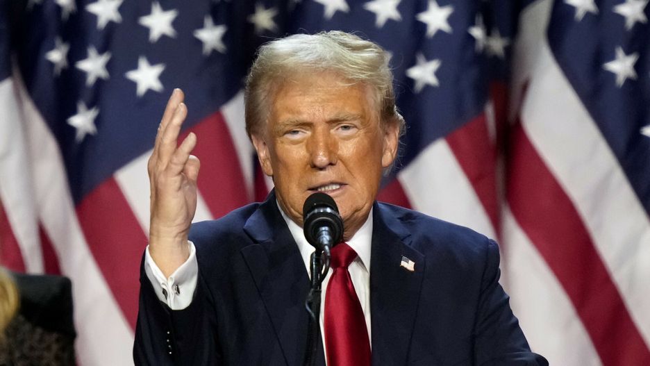 Wiecz�r wyborczy Trumpa w Palm Beach
Republican presidential nominee former President Donald Trump speaks at an election night watch party, Wednesday, Nov. 6, 2024, in West Palm Beach, Fla. (AP Photo/Alex Brandon)
Alex Brandon