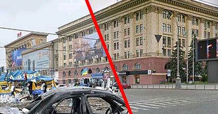 Wojna w Ukrainie: Zdjęcia miejsc przed i po rosyjskim ataku