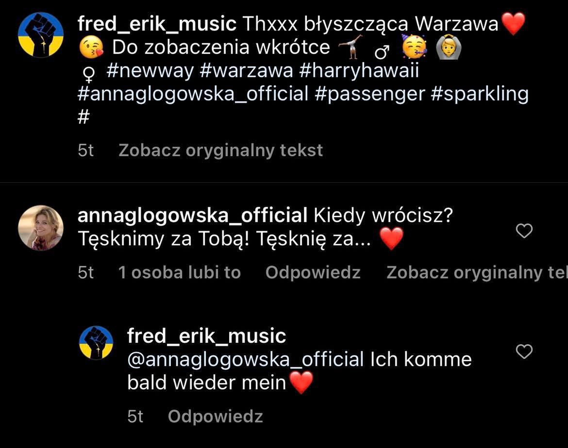 Czy Fred Erik to nowy partner Anny Głogowskiej?