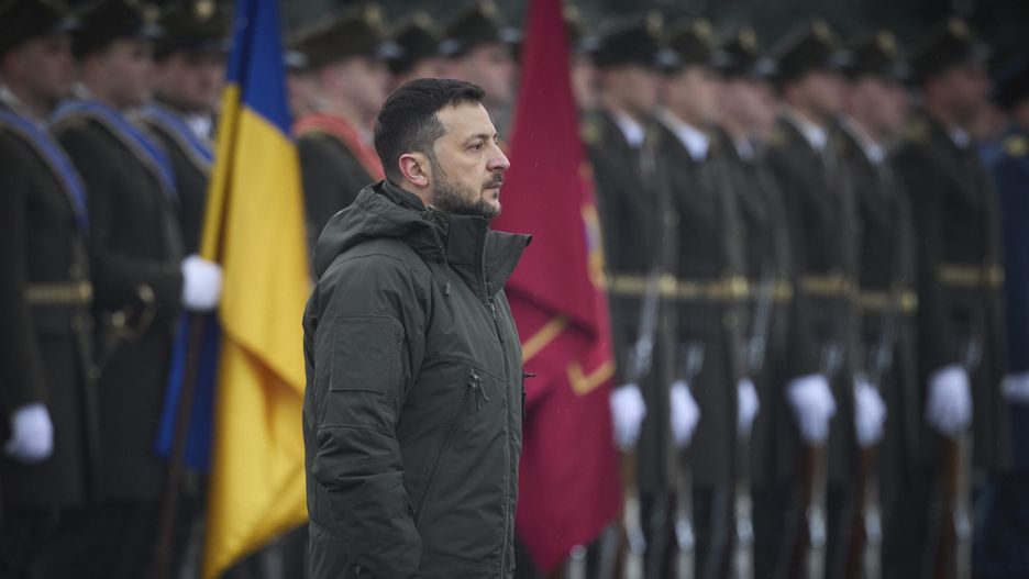 A handout photo made available by the Ukrainian Presidential Press Service shows Ukraine's President Volodymyr Zelensky meeting with Ukrainian servicemen to congratulate them on the Day of the Armed Forces of Ukraine in Kyiv, Ukraine, 06 December 2024, amid the Russian invasion. Ukraine celebrates the Day of the Armed Forces every year on 06 December. EPA/UKRAINIAN PRESIDENTIAL PRESS SERVICE HANDOUT -- MANDATORY CREDIT: UKRAINIAN PRESIDENTIAL PRESS SERVICE -- HANDOUT EDITORIAL USE ONLY/NO SALES Dostawca: PAP/EPA.