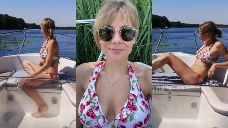 Marta Wierzbicka wypoczywa nad rzeką