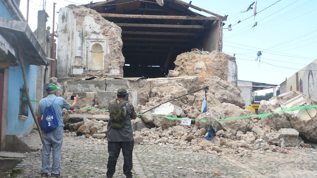 Skutki trzęsienia ziemi w Gwatemali