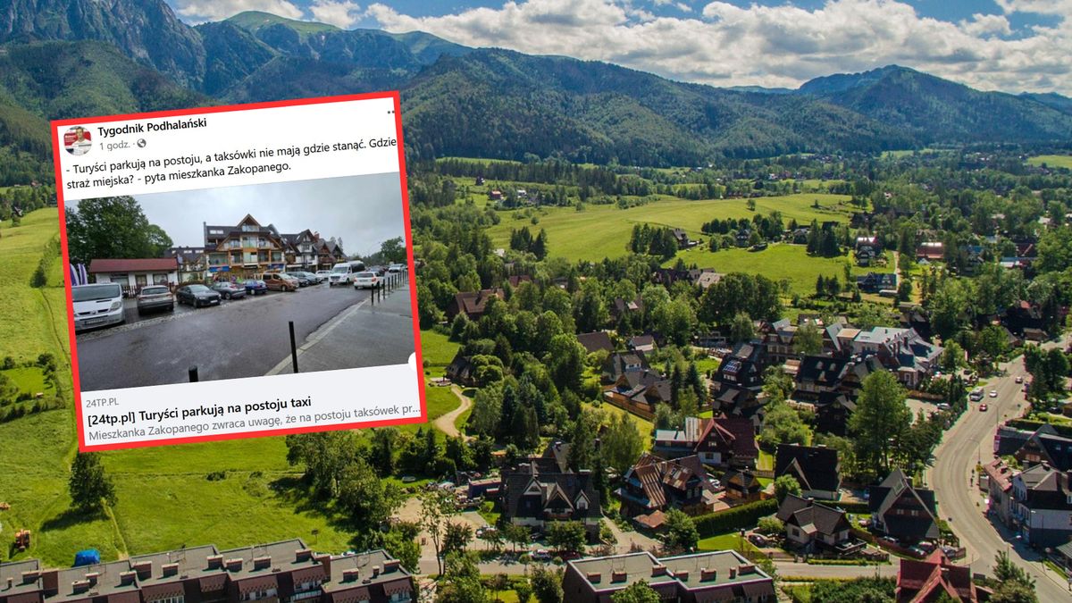 Mieszkanka Zakopanego skarży się, że turyści parkują na postoju taksówek  