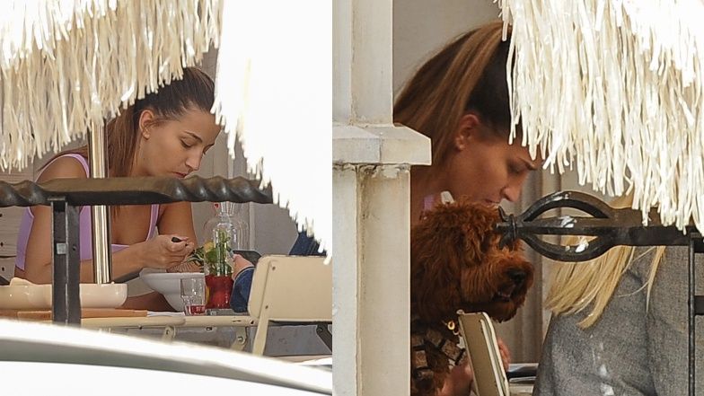 Julia Wieniawa zabrała psa Bowiego na lunch do restauracji