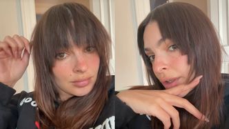 Emily Ratajkowski załamała się po wizycie u fryzjera. "Mam najgorszą fryzurę w moim życiu. Grzywka z tyłu głowy"