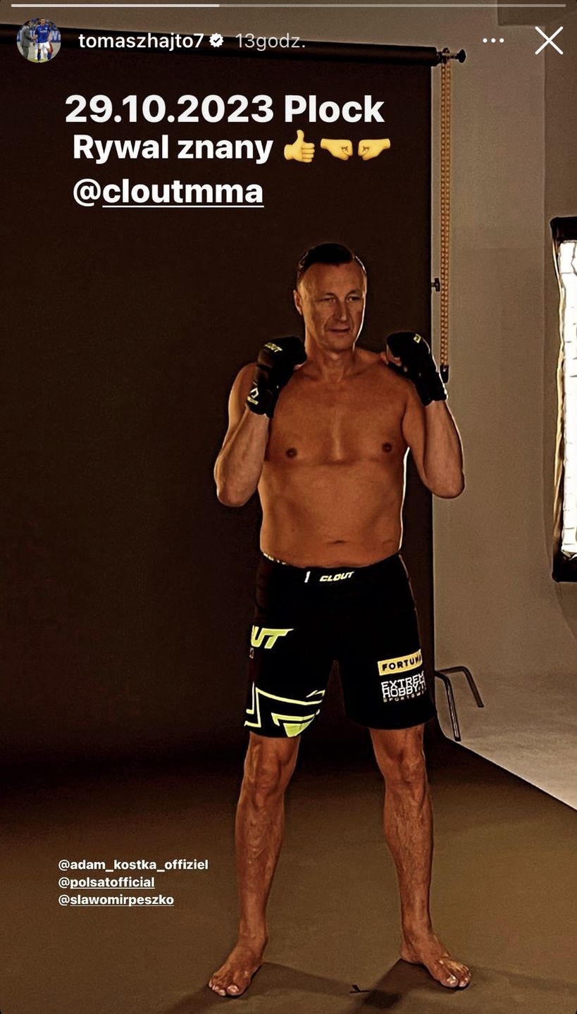 Szczegóły walki Tomasza Hajto na Clout MMA