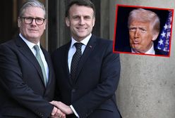 Macron i Starmer chcą wpłynąć na Trumpa. Chcą, aby zrezygnował z rozmów
