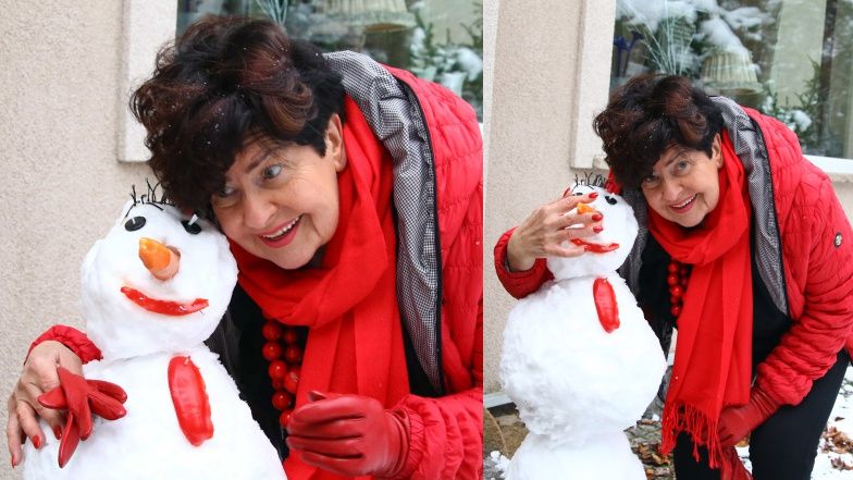 Joanna Senyszyn spaliła bałwana