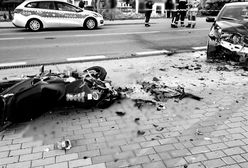 Zderzenie motocykla z osobówką. Zginął policjant