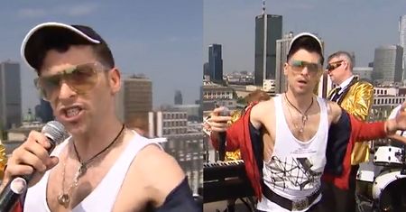 Marek z "M jak miłość" śpiewa... na dachu "Dzień Dobry TVN"!