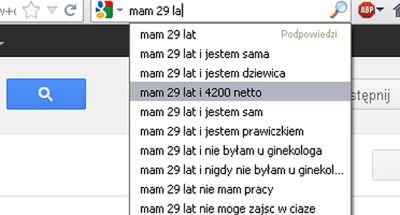 "Mam 13 lat i jestem w ciąży", czyli co Google mówi o Polakach 15
