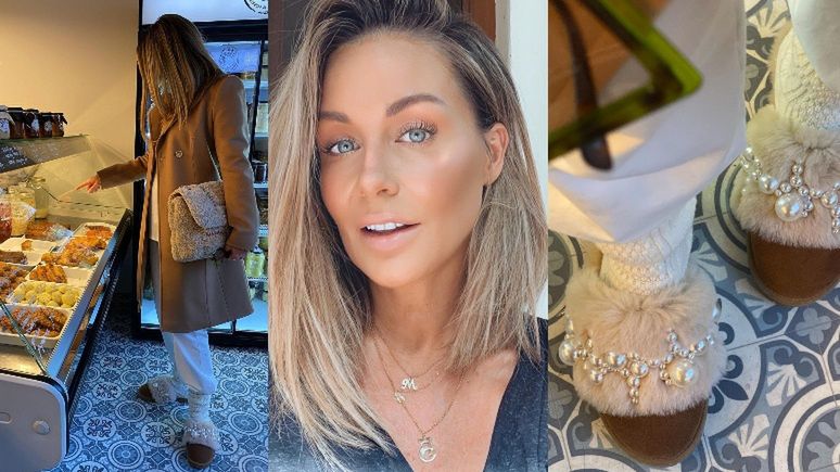 Małgorzata Rozenek robi zakupy w sklepie garmażeryjnym