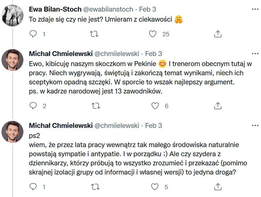 Ewa Bilan-Stoch broni męża