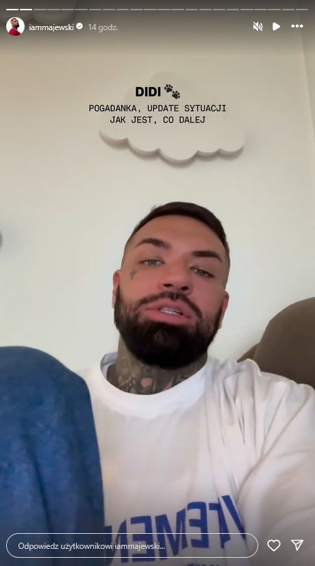 Daniel Majewski aktualizuje trudną sytuację z czworonogiem