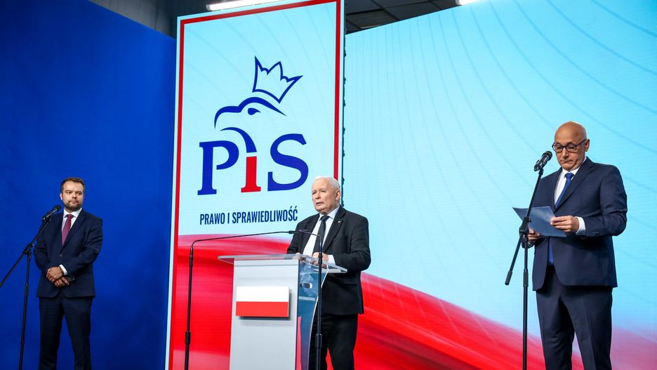 Jarosław Kaczyński podczas konferencji prasowej w Warszawie mówił o sytuacji w Małopolsce