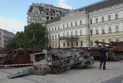 Cmentarzysko rosyjskiego sprzętu. Trofea wystawione w Kijowie