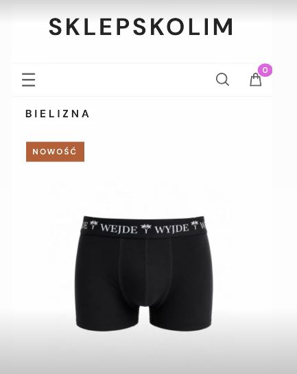 Bielizna w sklepie Skolima