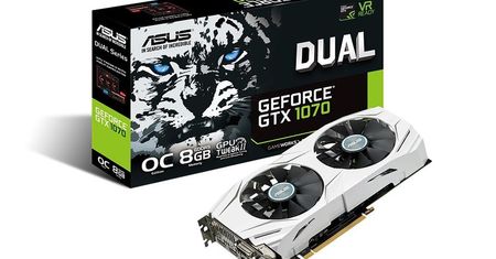ASUS GeForce GTX 1070 w białej wersji Dual