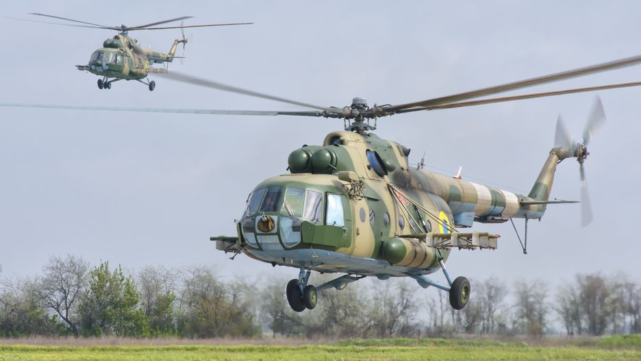 Ukraińskie śmigłowce Mi-8 - zdjęcie ilustracyjne