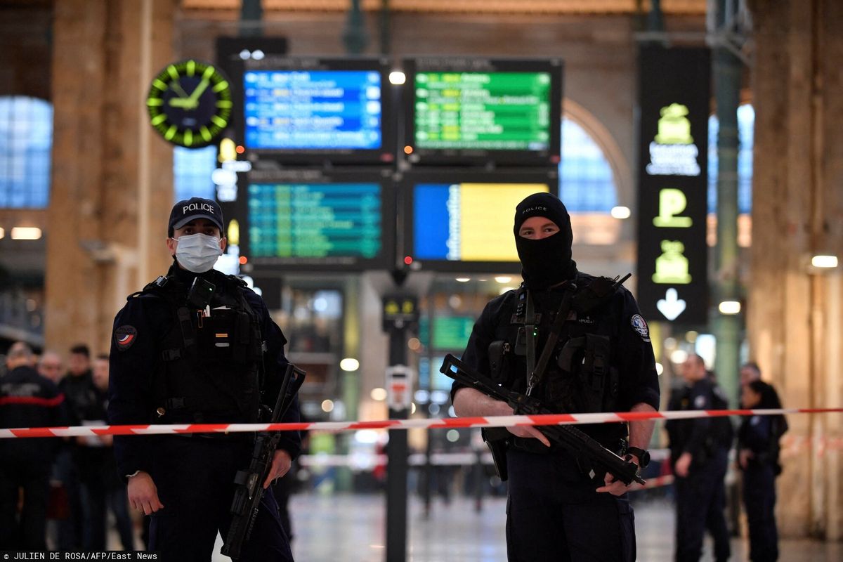 Atak nożownika na stacji Gare du Nord w Paryżu