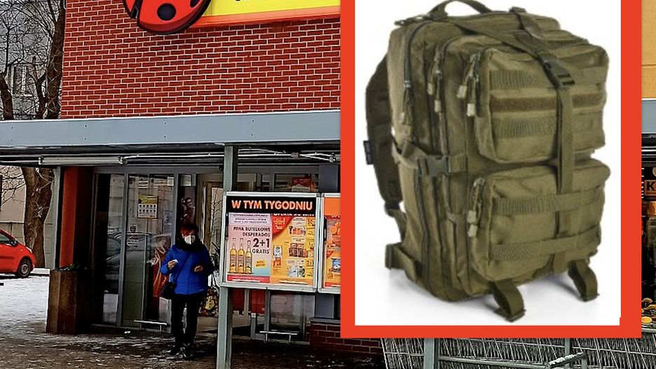 Sieć sklepów Biedronka ma w ofercie "plecak przetrwania". W wyposażeniu nie ma wielu elementów zalecanych przez RCB