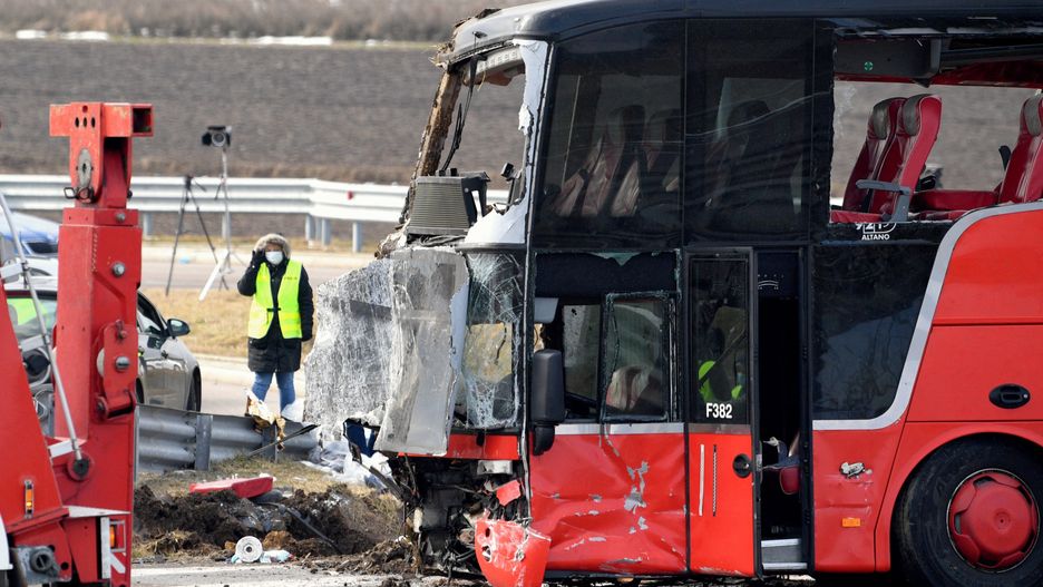 Wypadek autobusu na A4. Część podróżnych wróciła na Ukrainę