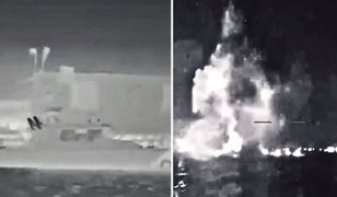Potężne eksplozje na Krymie. Moment ataku na rosyjskie łodzie
