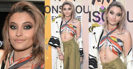 Paris Jackson w chuście zamiast stanika