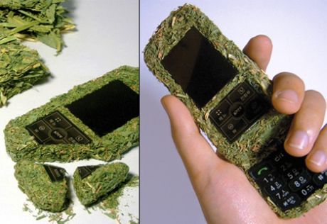 Biodegradowalny telefon z trawy