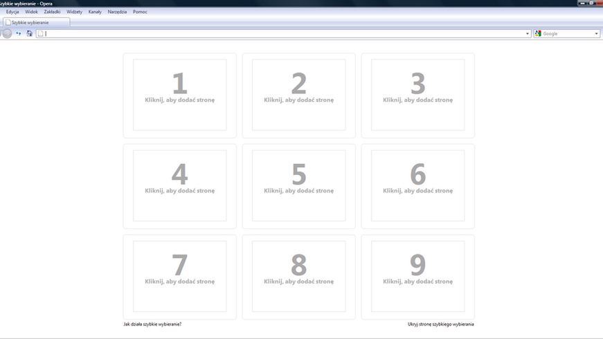 Opera - zwiększamy liczbę pól w karcie szybkiego wybierania 1