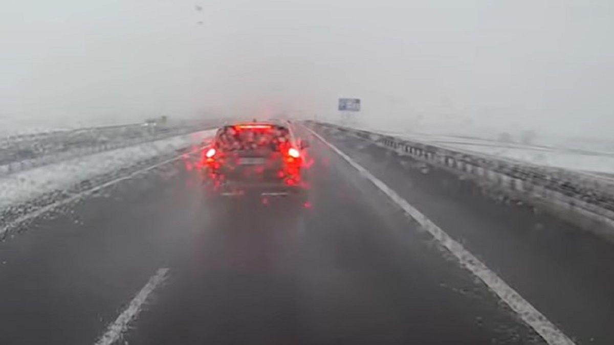 Niebezpieczna sytuacja na A4.