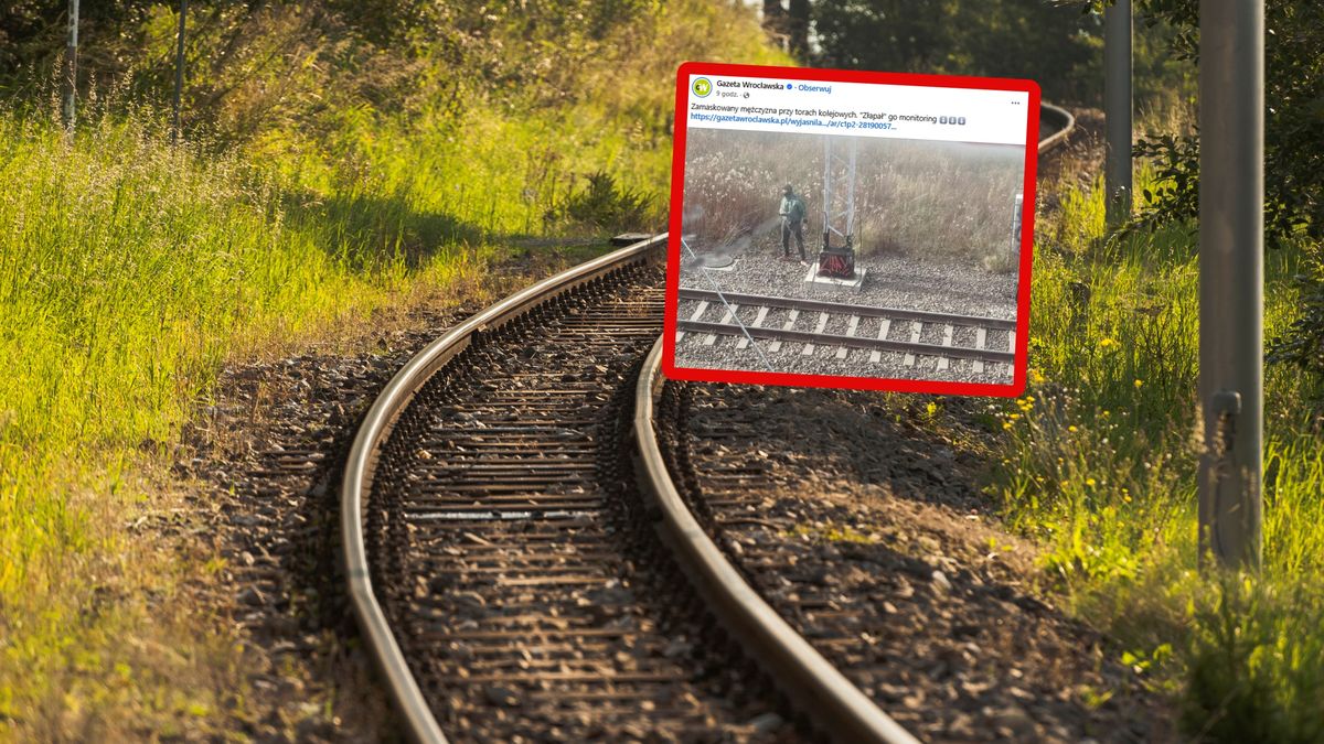 Monitoring uchwycił zamaskowanego mężczyznę.