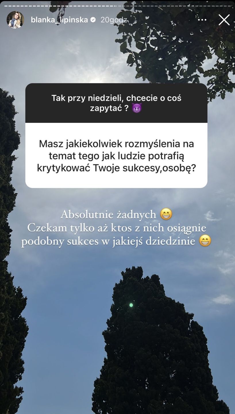 Blanka Lipińska publicznie rozlicza się z Baronem: "TO JA GO ZOSTAWIŁAM"