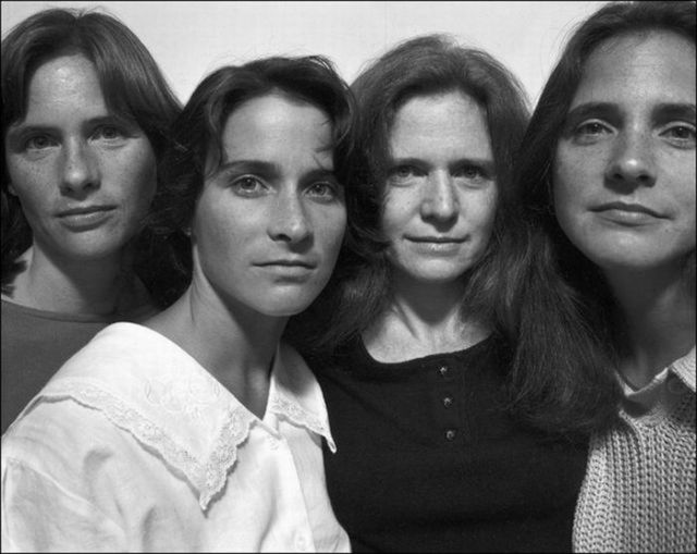 Fotograficzna tradycja - wspólne zdjęcia czterech sióstr, wykonane na przestrzeni 36 lat