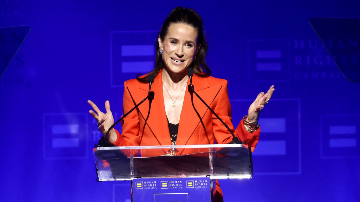 Ashley Biden speaks onstage at the Human Rights Campaign's 2024 Los Angeles Dinner held at the Fairmont Century Plaza on March 23, 2024 in Los Angeles, California. (Photo by Tommaso Boddi/Variety via Getty Images)