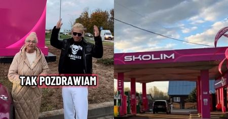 Paliwowy baron Skolim z babcią u boku chwali się cenami na swojej NOWEJ stacji (FOTO)