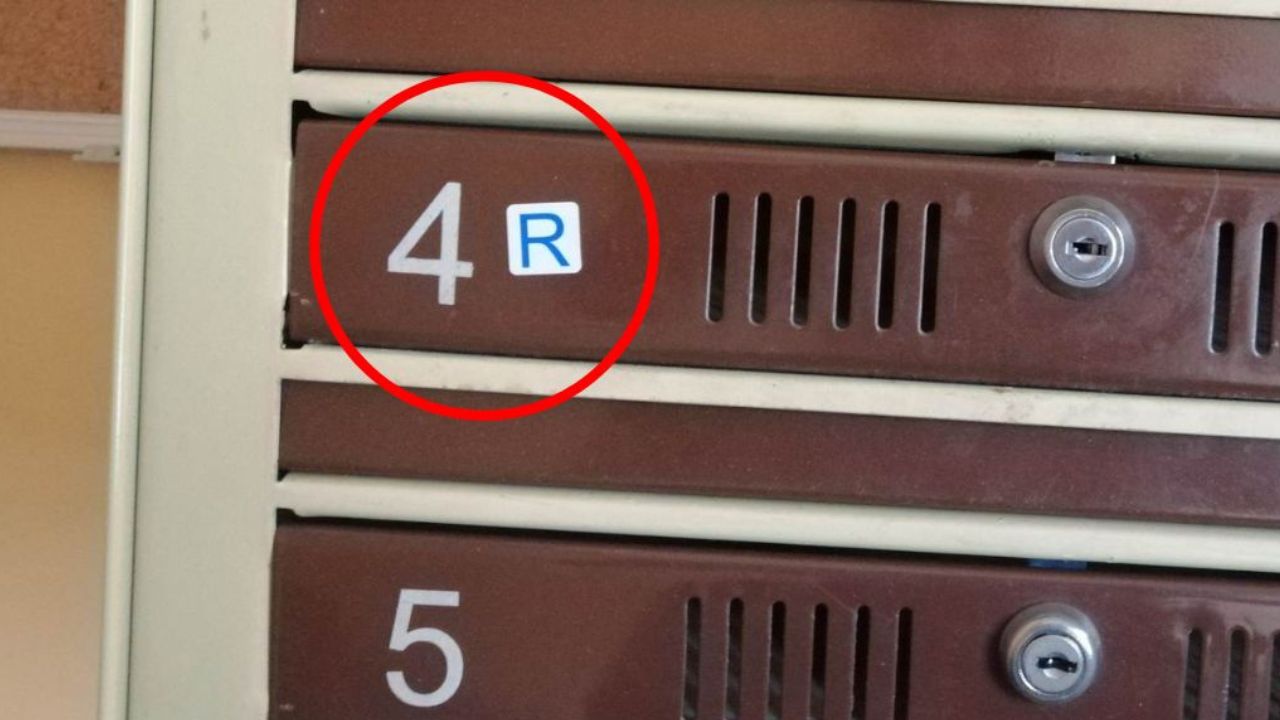 Litera "R" na skrzynce pocztowej to nie przypadek