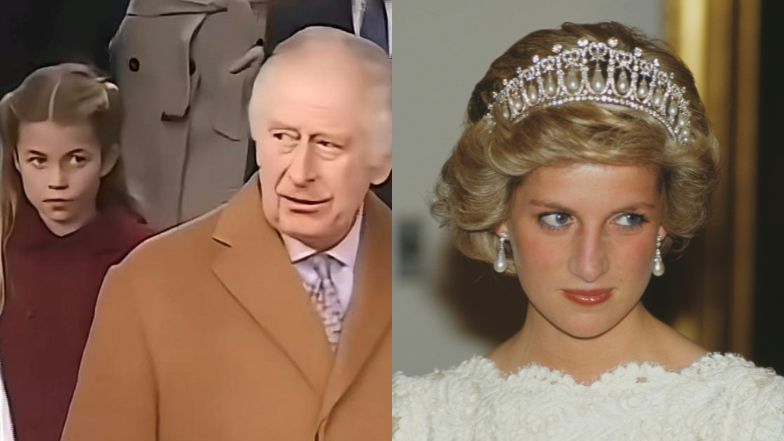 Księżniczka Charlotte MIERZY ZABÓJCZYM WZROKIEM króla Karola III i Camillę. Internauci: "Diana jest wśród nas" (WIDEO)