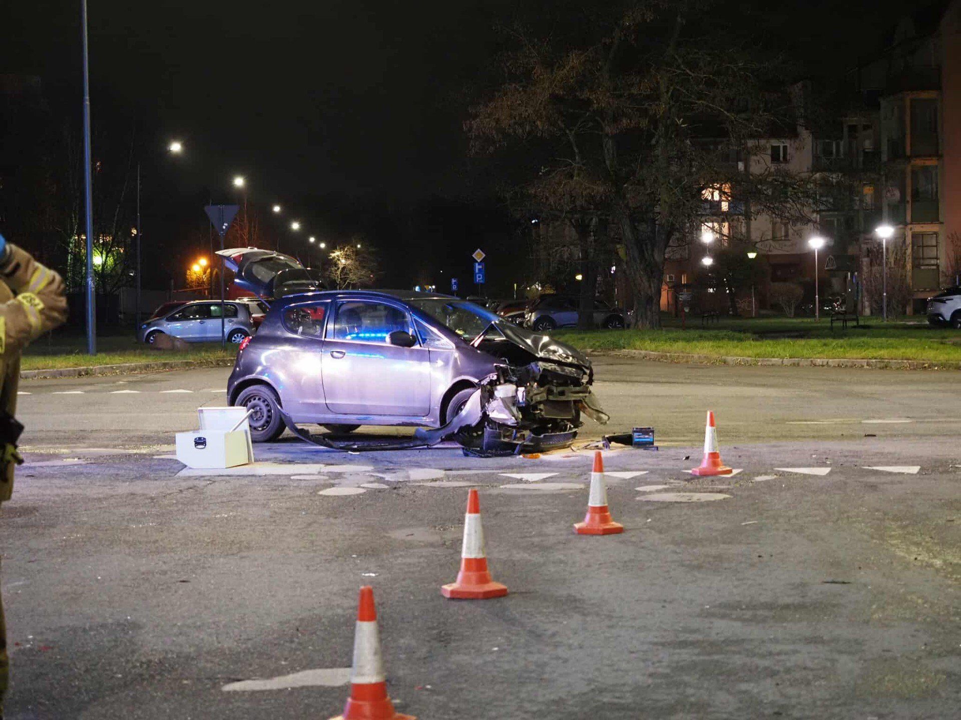 Wypadek na Janowie w Łodzi.