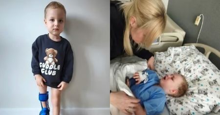12 cm różnicy. Walczą o nogę Filipka. Dramat chłopca z Białegostoku