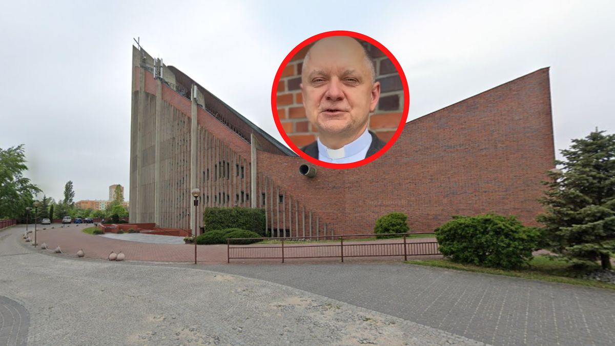 Ksiądz Krzysztof Różański zbiera pieniądze na defibrylator AED.