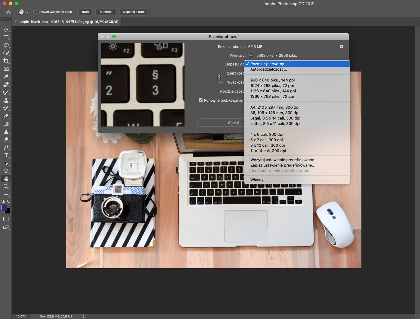 Jak zmienić rozmiar zdjęcia za pomocą Photoshopa? 4