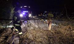 Pogoda. Halny w górach. Podmuchy prawie 200 km/h, powalone drzewa