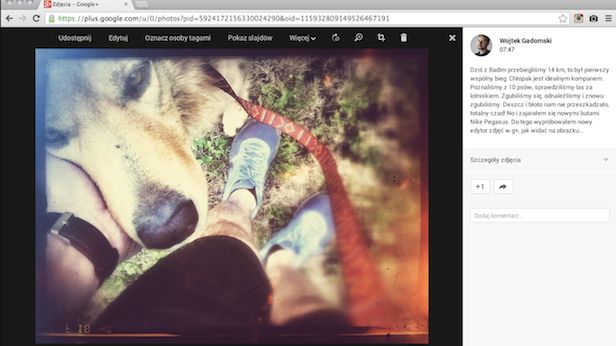 Google+ z wbudowanym Snapseedem 1
