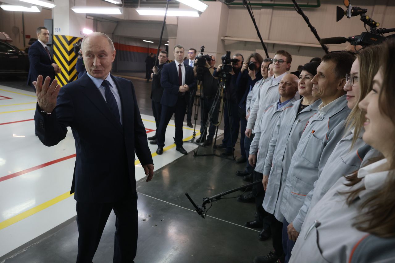 Putin während eines Besuchs in Samara