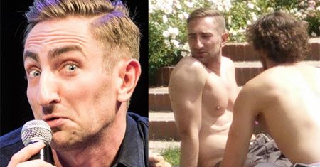 Łukasz Jakóbiak chwali się gołą "klatą" na koncercie chopinowskim (FOTO)