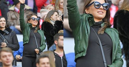 Anna Lewandowska kibicuje mężowi w 8. miesiącu ciąży! (ZDJĘCIA)